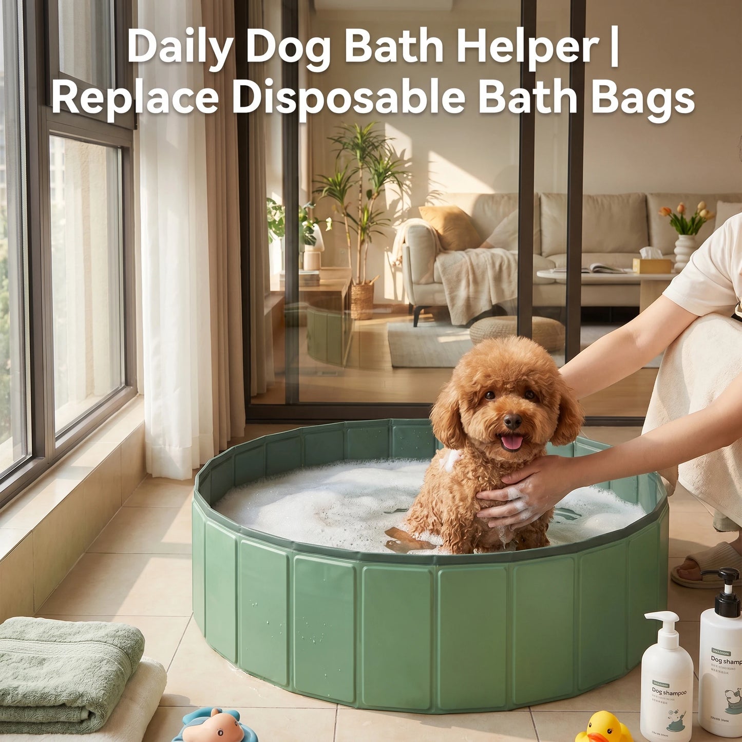 Foldable Dog Pool for Summer Fun